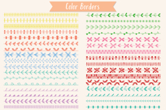 Color Seamless Borders | Hand Drawn Divider | Brushes Product Image 2