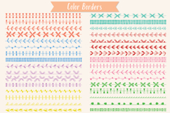 Color Seamless Borders | Hand Drawn Divider | Brushes Product Image 3
