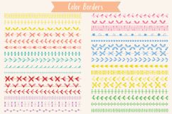 Color Seamless Borders | Hand Drawn Divider | Brushes Product Image 4
