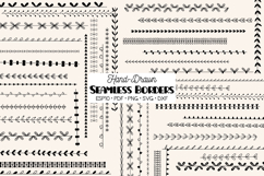 Seamless Borders | Hand Drawn Divider |Illustrator Brushes Product Image 1
