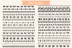 Seamless Borders | Hand Drawn Divider |Illustrator Brushes Product Image 5