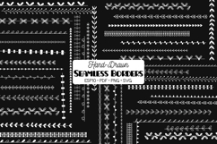 White Seamless Borders | Hand Drawn Divider |Brushes Product Image 1