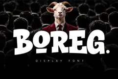 Boreg | A Thick Graffiti Display Font Product Image 1
