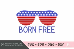 Born Free SVG Design,Inspirational Quote SVG,Freedom SVG Product Image 1