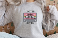 Limited edition born in 1986 machine embroidery design Product Image 3