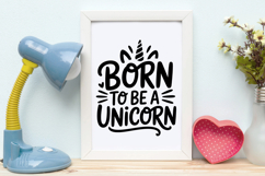 Born To Be A Unicorn SVG | Baby SVG | Newborn SVG Product Image 4