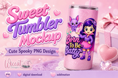 Girl Vampire &amp; Bat PNG, Born To Be Batty PNG Design, Product Image 2