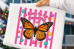 Born to Be Beautiful Butterfly PNG Product Image 4