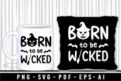 Halloween SVG | Witch SVG | Born to be Wicked SVG Product Image 2