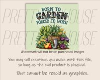 Born To Garden Tumbler Design, Gardening Tumbler PNG Product Image 3