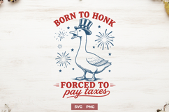 Born to Honk Forced to Pay Taxes SVG, Funny 4th of July PNG Product Image 1