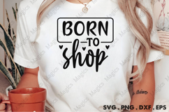 Born To Shop SVG, Black Friday SVG, Shopping Svg Product Image 2