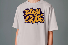 Born to Skate Graffiti Vector Design | SVG PNG EPS PDF AI Product Image 4