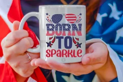 Born to sparkle SVG, 4th of july SVG Design Product Image 2