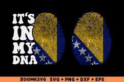 It's in my DNA Bosnia and Herzegovina Flag Fingerprint Product Image 1