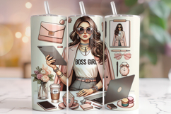 Girl Boss Tumbler, Boss Lady Tumbler Wrap, Boss Babe Tumbler Product Image 1