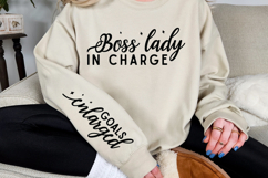 Boss Lady in charge Sleeve SVG Product Image 3