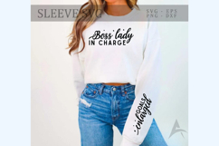 Boss Lady in charge Sleeve SVG Product Image 1