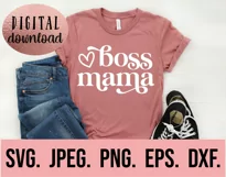 Boss Mama SVG - Small Business Mama SVG - Boss Babe SVG Product Image 2