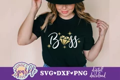 Boss svg, dxf and PNG file for entrepreneur, Boss Lady svg Product Image 1
