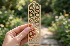 Botanical Bookmark SVG Laser Cut File Product Image 1