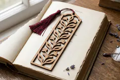 Botanical Bookmark SVG Laser Cut File Product Image 2