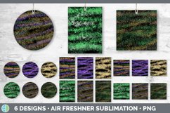 Bundle of six Glitter Halloween car air freshener sublimation designs.