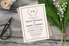 Botanical Crest Wedding Invitation Product Image 1