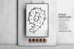 Botanical delight number 9 with hemp buds outline Product Image 1