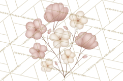 Botanical Clipart Leaves Flowers Succulents Branches PNG Product Image 3