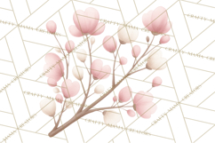 Botanical Clipart Leaves Flowers Succulents Branches PNG Product Image 3