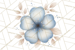 Botanical Clipart Leaves Flowers Succulents Branches PNG Product Image 5