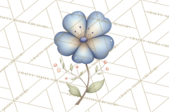 Botanical Clipart Leaves Flowers Succulents Branches PNG Product Image 2