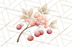 Botanical Clipart Leaves Flowers Succulents Branches PNG Product Image 4