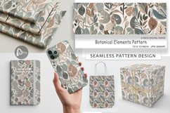 Digital Paper Botanical Elements Pattern Product Image 1