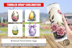 Floral Easter Eggs Tumbler Product Image 1