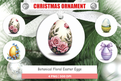 Floral Easter Eggs Ornament Product Image 1