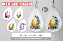 Floral Easter Eggs Earring Product Image 1