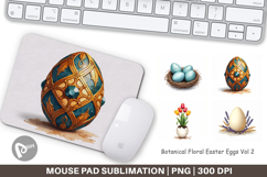 Floral Easter Eggs Mouse Pad Product Image 1