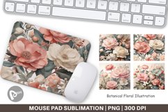 Mouse Pad Botanical Floral Product Image 1