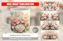 Mug Wrap Design Botanical Floral Product Image 1