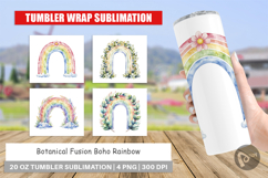 Botanical Boho Rainbow Tumbler Product Image 1