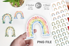 Botanical Boho Rainbow Sticker Product Image 1