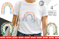 Botanical Boho Rainbow Sublimation Product Image 1