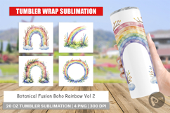 Botanical Boho Rainbow Tumbler Product Image 1