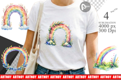 Botanical Boho Rainbow Sublimation Product Image 1