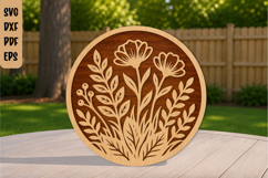 Botanical Laser Cut File Product Image 1