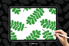 Botanical Leaf Pattern Procreate Brush