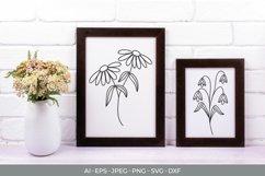 Flowers and Leaves SVG File Product Image 1