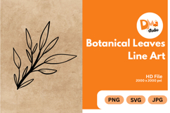 Botanical Leaves Line Art Product Image 1